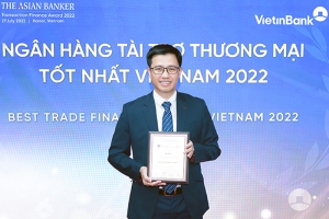VietinBank được vinh danh Ngân hàng tài trợ thương mại tốt nhất Việt Nam 2022