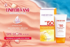 Thu hồi kem chống nắng bảo vệ da Intensive UV Sunblock Cream Linh Chi Vàng