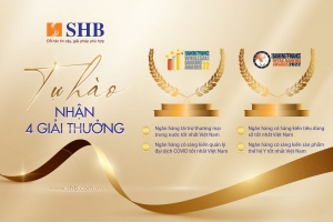 Ngân hàng SHB "thắng lớn" các giải thưởng của Tạp chí ABF