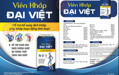 Cảnh báo với thông tin quảng cáo Thực phẩm bảo vệ sức khỏe Viên Khớp Đại Việt trên một số website