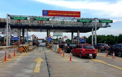 Ô tô không dán thẻ thu phí tự động sẽ không được lưu thông trên cao tốc Hà Nội-Hải Phòng