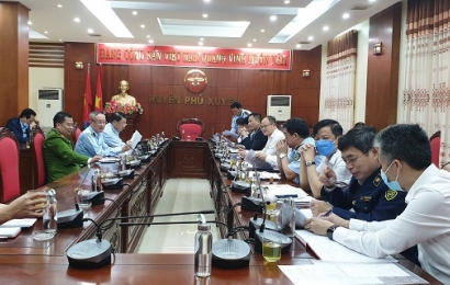 Ban Chỉ đạo 389 quốc gia làm việc, khảo sát tại huyện Phú Xuyên (Hà Nội)