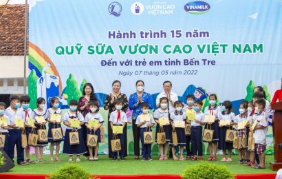 Vinamilk khởi động hành trình năm thứ 15 của Quỹ sữa vươn cao Việt Nam tại nhiều địa phương