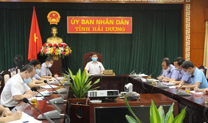 Cuộc họp Ban Chỉ đạo phòng chống dịch COVID-19 tỉnh Hải Dương.