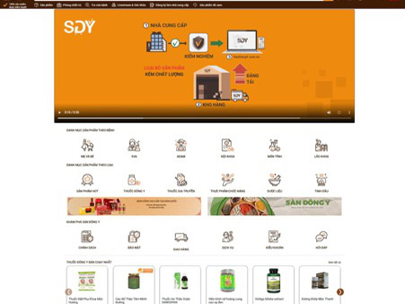 Giao diện của SanDongY.com