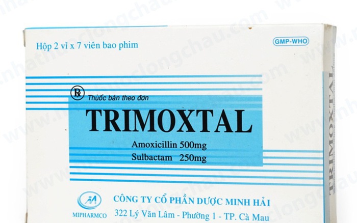 Thuốc viên nén bao phim Trimoxtal 500/250.