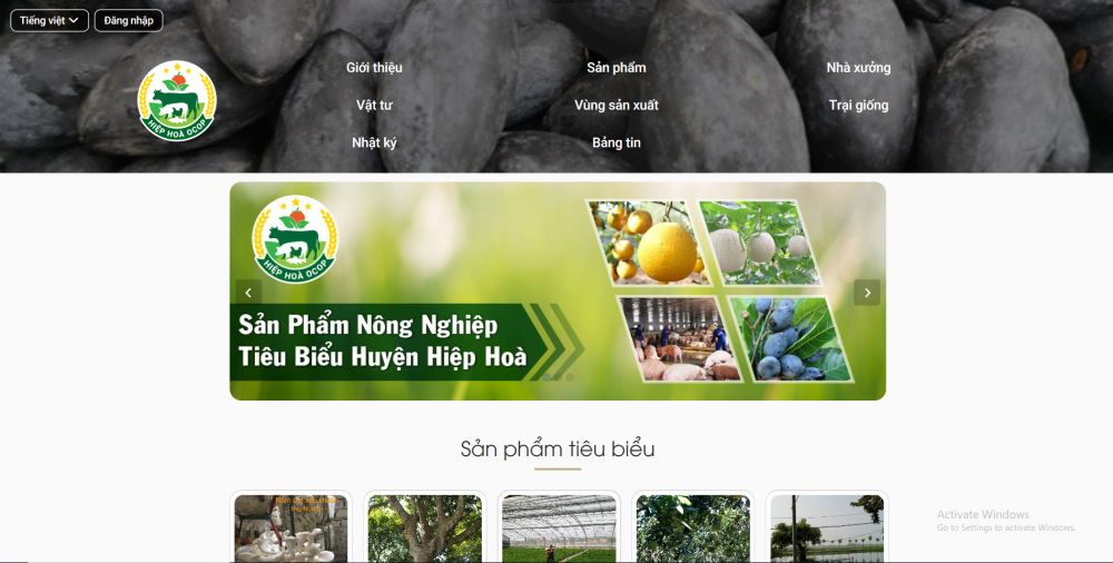 Giao diện website hiephoaocop.vn