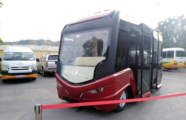 Xe bus điện mẫu của Tập đo&agrave;n Vingroup.