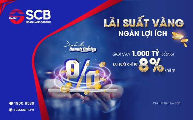 SCB đồng h&agrave;nh c&ugrave;ng doanh nghiệp với chương tr&igrave;nh "L&atilde;i suất v&agrave;ng - Ng&agrave;n lợi &iacute;ch".