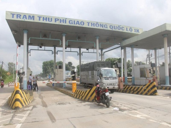 Trạm thu ph&iacute; BOT Quốc lộ 1K.