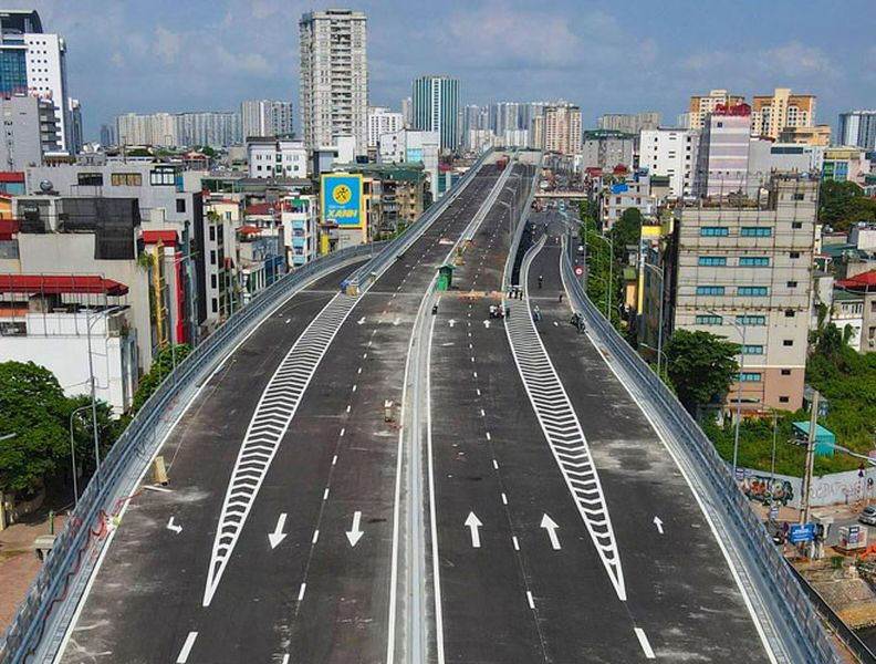 Từ ng&agrave;y 9/11, &ocirc; t&ocirc; được lưu th&ocirc;ng tại đường V&agrave;nh đai 2 tr&ecirc;n cao đoạn Ng&atilde; Tư Sở - Ng&atilde; Tư Vọng.