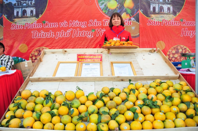 Phiên chợ cam Hưng Yên: Kết nối tiêu thụ rộng khắp toàn quốc.