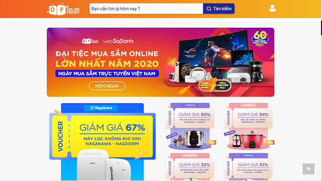 Online Friday 2020 xuất hiện voucher mua h&agrave;ng chung thống nhất to&agrave;n quốc.