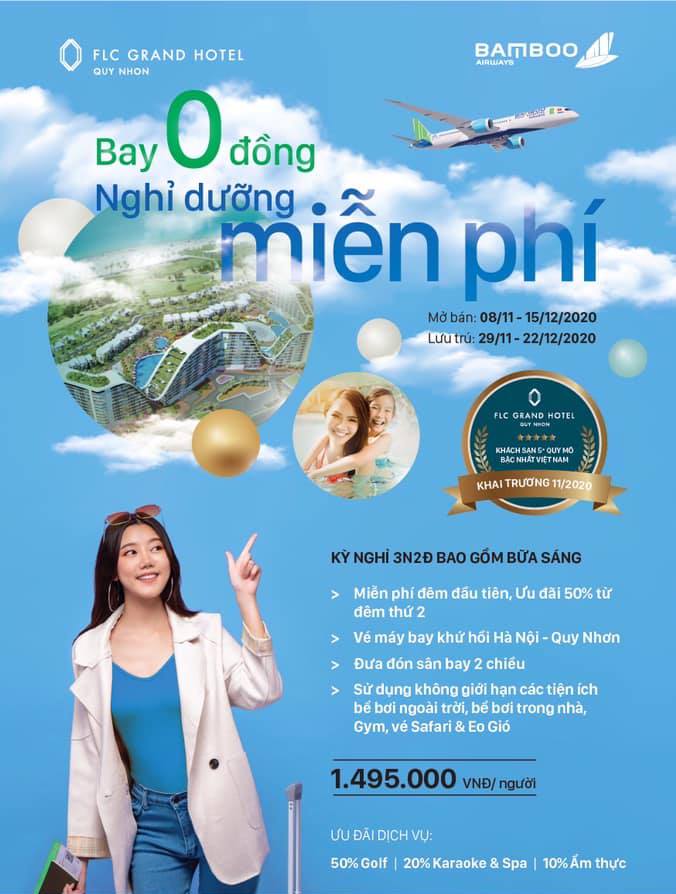 Bay 0 đồng, nghỉ dưỡng miễn ph&iacute; kh&aacute;ch sạn 5 sao tại Exotica Việt Nam.