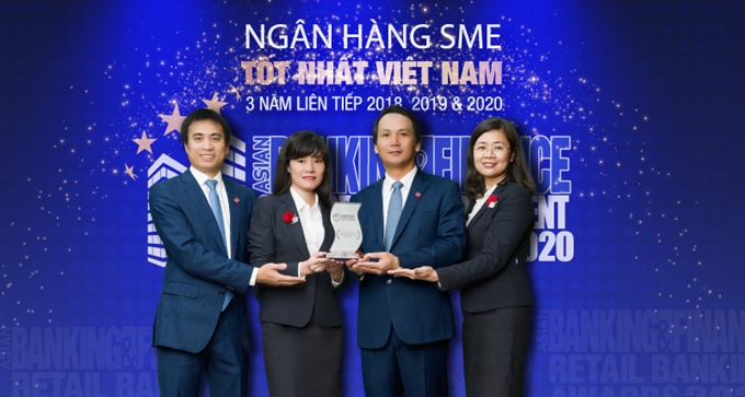 BIDV nhận giải thưởng “Ngân hàng SME tốt nhất Việt Nam 2020”.