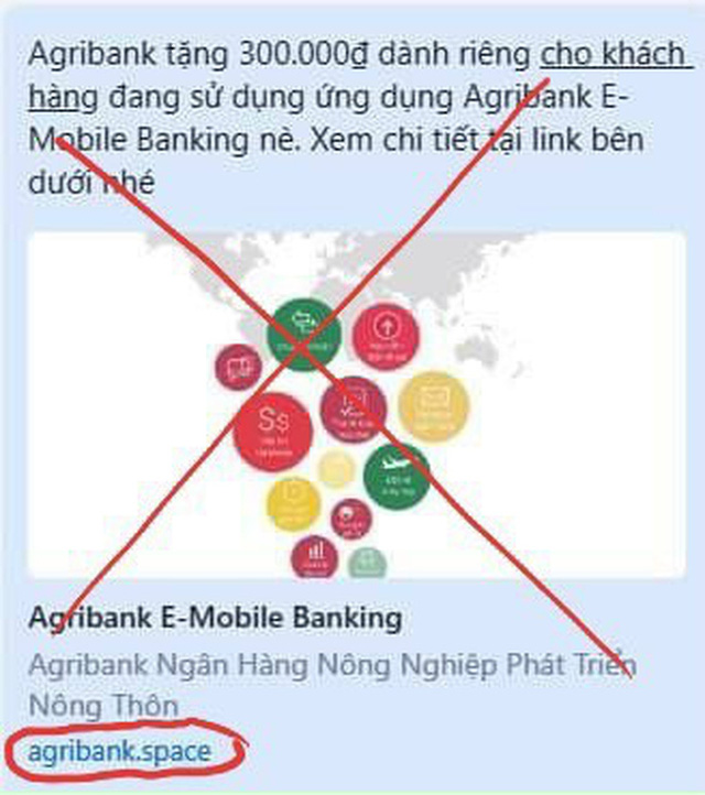 Trang web mạo danh Agribank để lừa chiếm đoạt thông tin, tiền của khách hàng.