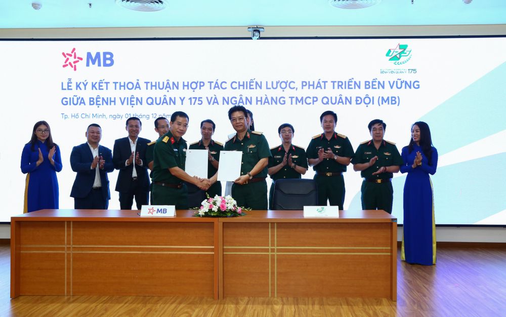 MB v&agrave; Bệnh viện Qu&acirc;n y 175 k&yacute; kết thỏa thuận hợp t&aacute;c.