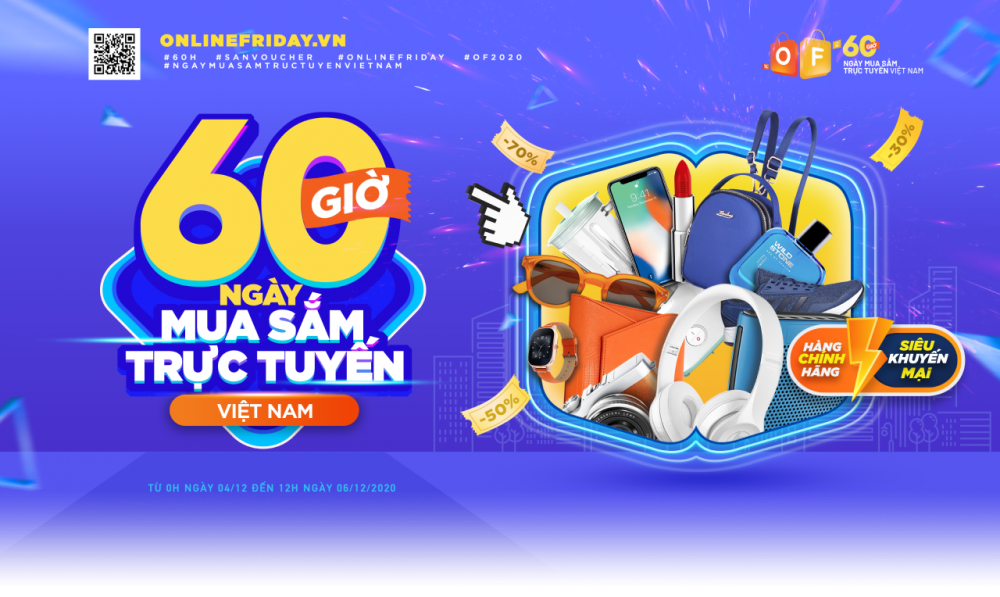 Tr&ecirc;n 3,7 triệu đơn h&agrave;ng trong "60 giờ mua sắm trực tuyến Việt Nam".