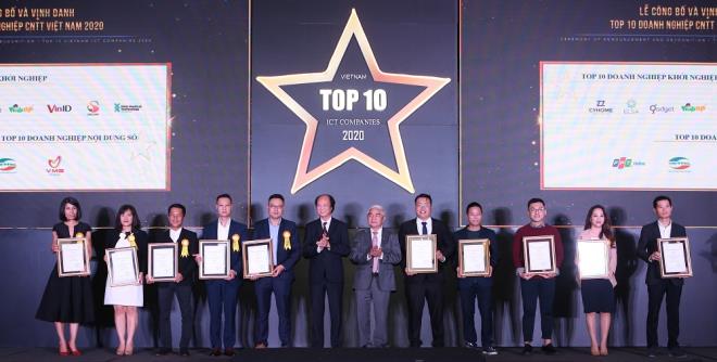 VinID giành 2 giải thưởng “Top 10 doanh nghiệp ICT Việt Nam” 2020.