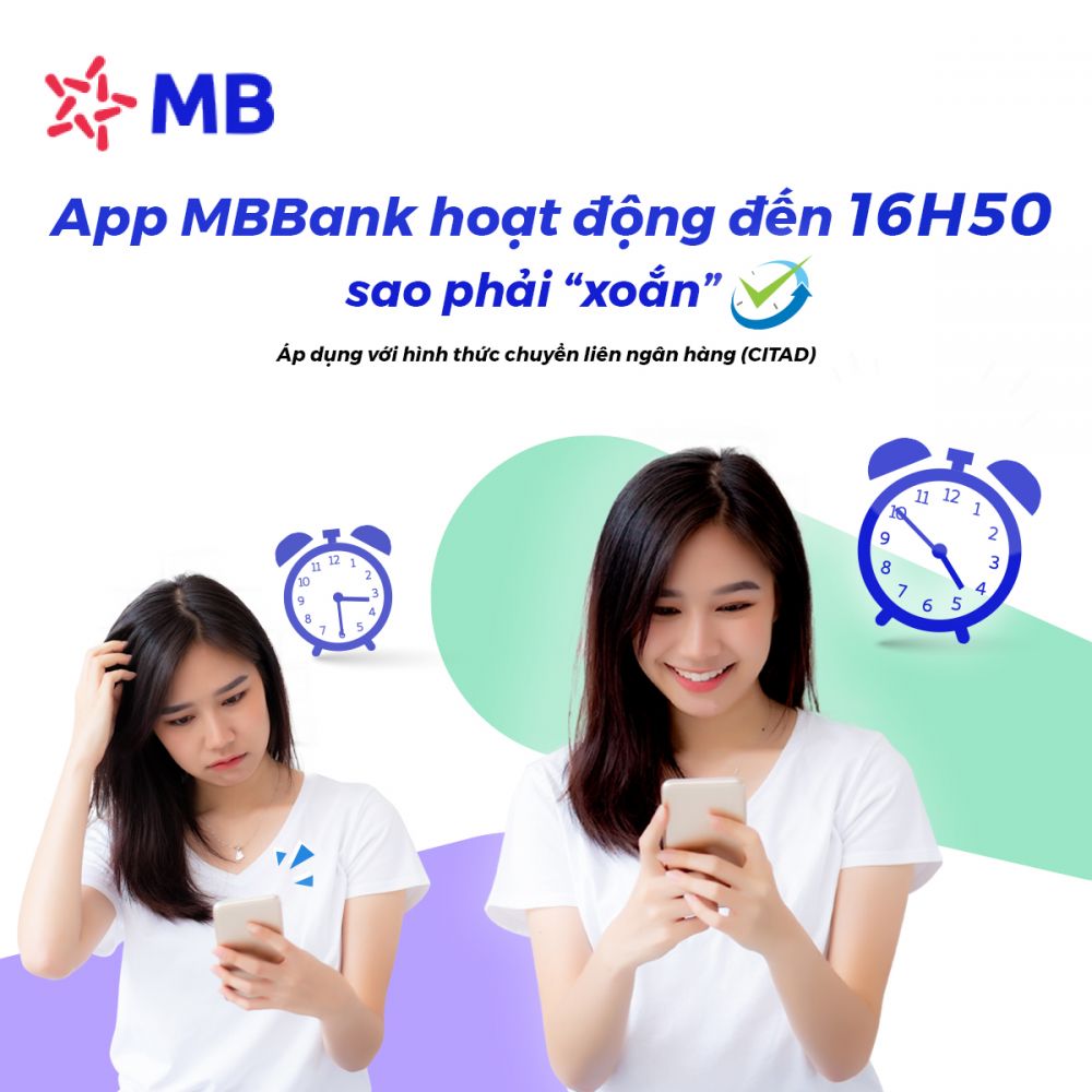 MB mở rộng giờ Cut - Off tr&ecirc;n k&ecirc;nh ng&acirc;n h&agrave;ng điện tử.