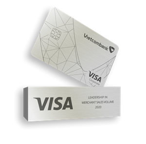 Thẻ Visa Vietcombank.