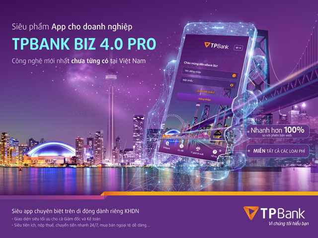 TPBank eBank Biz cho phép doanh nghiệp dễ dàng trải nghiệm xuyên suốt và đồng nhất trên mọi thiết bị 24/7