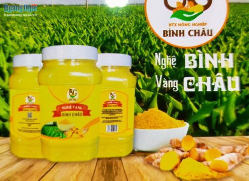 Sản phẩm tinh bột nghệ vàng Bình Châu.
