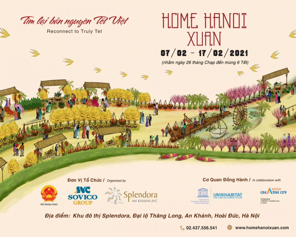 Đường hoa Home Hanoi Xuan 2021 sắp xuất hiện tại H&agrave; Nội.
