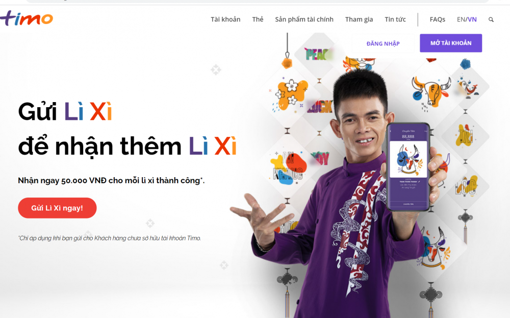 Việc lì xì online được đánh giá khá đơn giản, dễ sử dung.