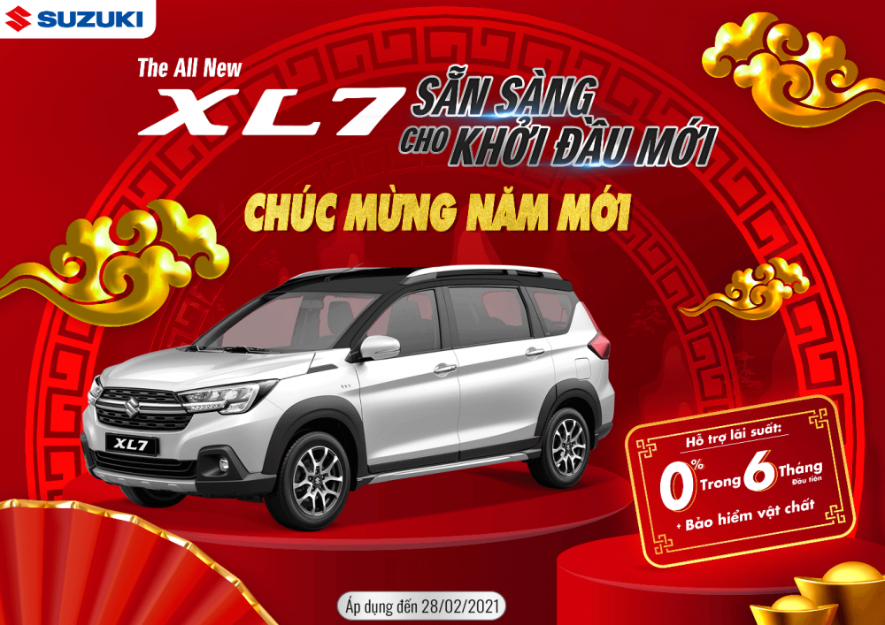 Suzuki Việt Nam hỗ trợ lãi suất và lệ phí trước bạ cho khách hàng mua ô tô tháng 2/2021.