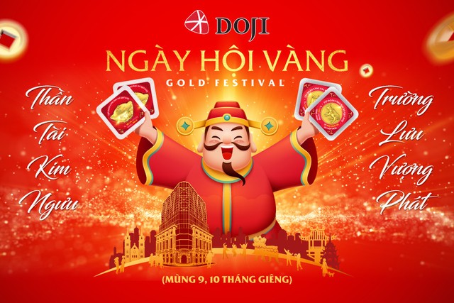 Cơ hội tr&uacute;ng ngay h&agrave;ng chục lượng v&agrave;ng trong &ldquo;Ng&agrave;y hội V&agrave;ng&rdquo; tại DOJI Tower.
