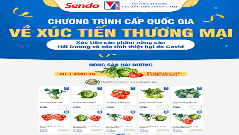 Sendo.vn đưa n&ocirc;ng sản l&ecirc;n s&agrave;n thương mại điện tử.
