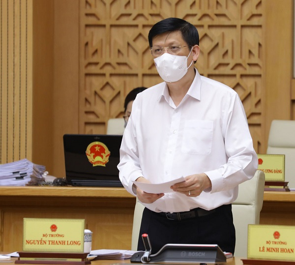 Bộ trưởng Nguyễn Thanh Long phát biểu tại cuộc họp Chính phủ thường kỳ sáng 5-5 - Bộ Y tế