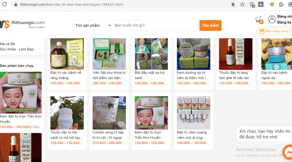 Tràn lan sản phẩm "gắn mác" dân tộc Dao bán tràn lan trên mạng xã hội.