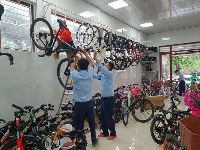 Đội QLTT số 7 kiểm tra hộ kinh doanh CU KY chuyên kinh doanh xe đạp các loại