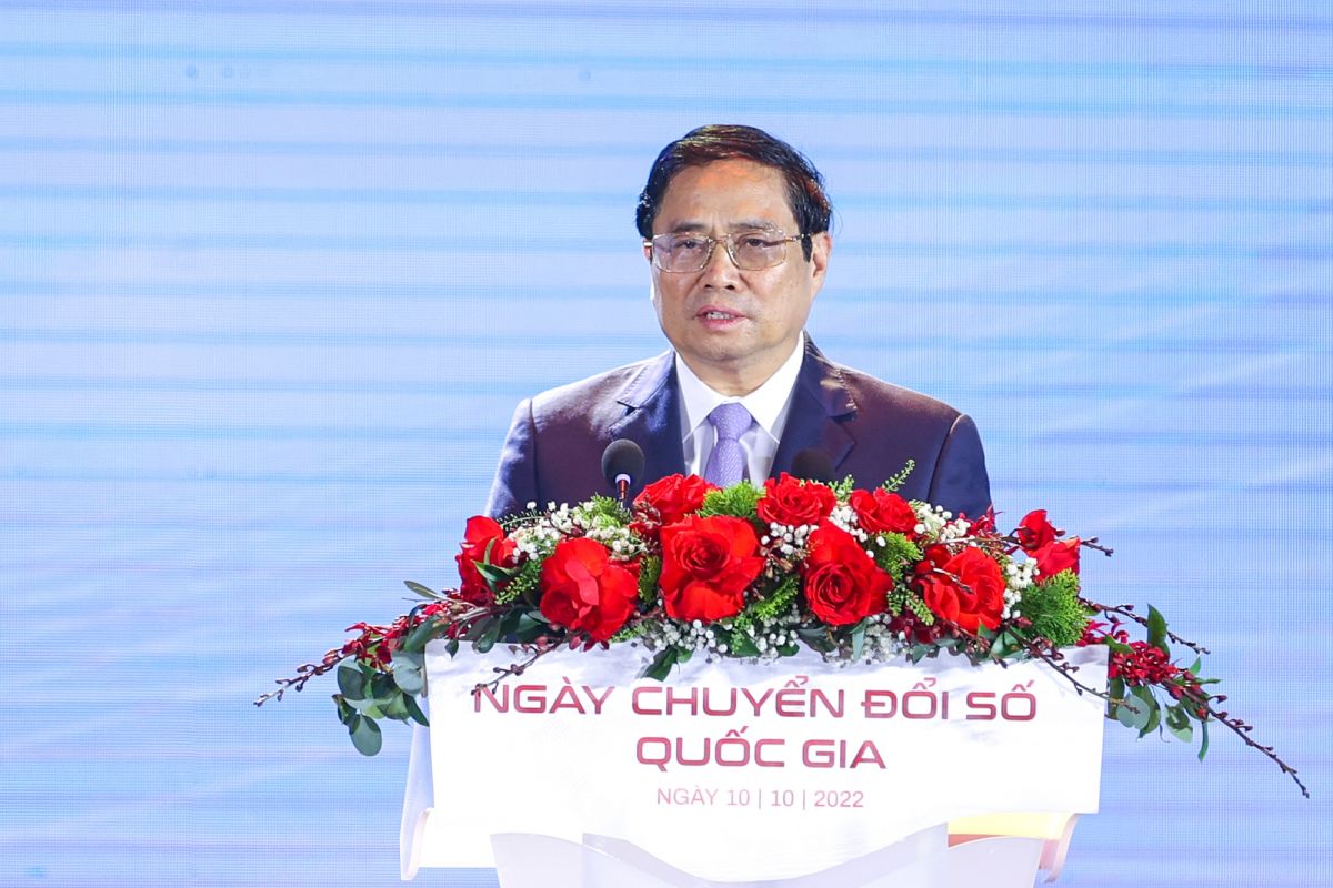Thủ tướng Phạm Minh Chính phát biểu tại chương trình.