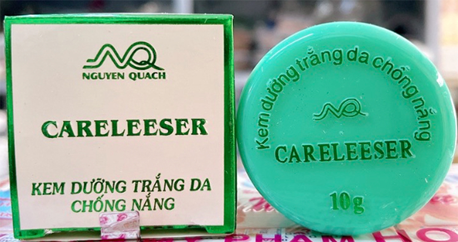 Kem dướng trắng da của Công ty TNHH SX và TM Nguyễn Quách bị thu hồi do không đạt tiêu chuẩn chất lượng.