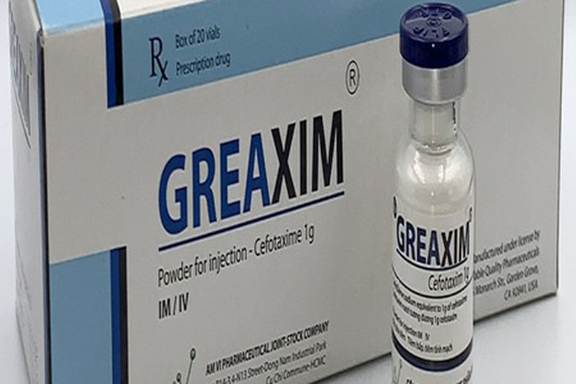 Thu hồi lô thuốc bột pha tiêm Greaxim của Công ty cổ phần Am Vi.