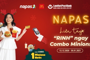 Nhận ngay Combo Minions khi thanh toán bằng thẻ nội địa LienVietPostBank tại McDonald’s