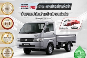 Suzuki Việt Nam hỗ trợ lãi suất ngân hàng cho khách hàng nhân dịp kỷ niệm 60 năm dòng xe Suzuki Carry