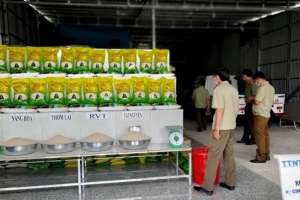 Phát hiện hơn 500 bao gạo nghi giả nhãn hiệu gạo ngon nhất thế giới