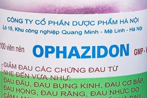 Cảnh báo về mẫu thuốc giảm đau, hạ sốt Ophazidon giả