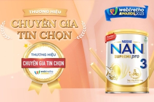 Các sản phẩm Nan của Nestlé đạt giải thưởng uy tín do Webtretho bình chọn