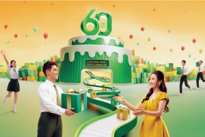 Vietcombank dành hơn 160.000 quà tặng khách hàng dịp sinh nhật 60 năm