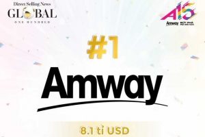 Amway tiếp tục giữ vị trí số 1 thế giới về lĩnh vực bán hàng trực tiếp