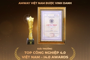 Amway Việt Nam vinh dự nhận giải thưởng Top Công nghiệp 4.0 Việt Nam - I4.0 Awards