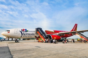 Biểu tượng du lịch Việt Nam lên thân tàu bay lớn của Vietjet