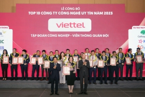 Viettel được vinh danh là công ty công nghệ thông tin - viễn thông uy tín nhất Việt Nam 6 năm liên tiếp