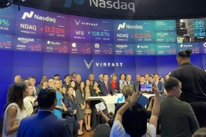 Cổ phiếu VinFast vừa lên sàn Nasdaq đã vọt lên trên ngưỡng 37 USD