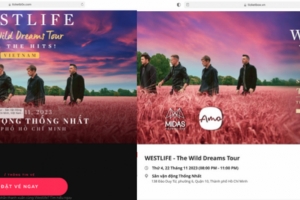 Cảnh báo lừa đảo bán vé concert Westlife qua website giả mạo